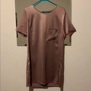Champagne silk dress
